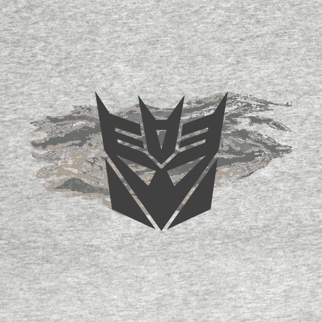 Starscream-Decepticon logo on ABU Tiger Stripes by Ironmatter